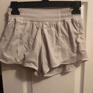 Lululemon White Hotty Hot Shorts